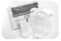 Cleaning wipe, sensor and sensor patch