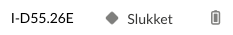 Sensor slukket
