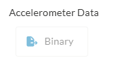 Accelerometer data export option